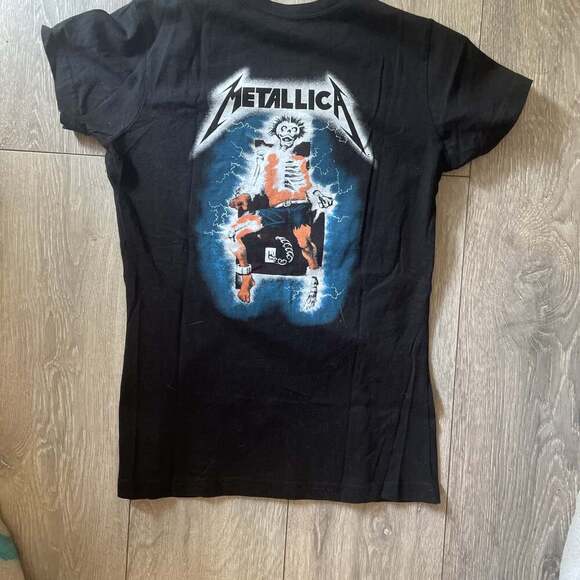 Metallica Band T Shirt Ride The Lightning Double Graphic Size S - Picture 4 of 4